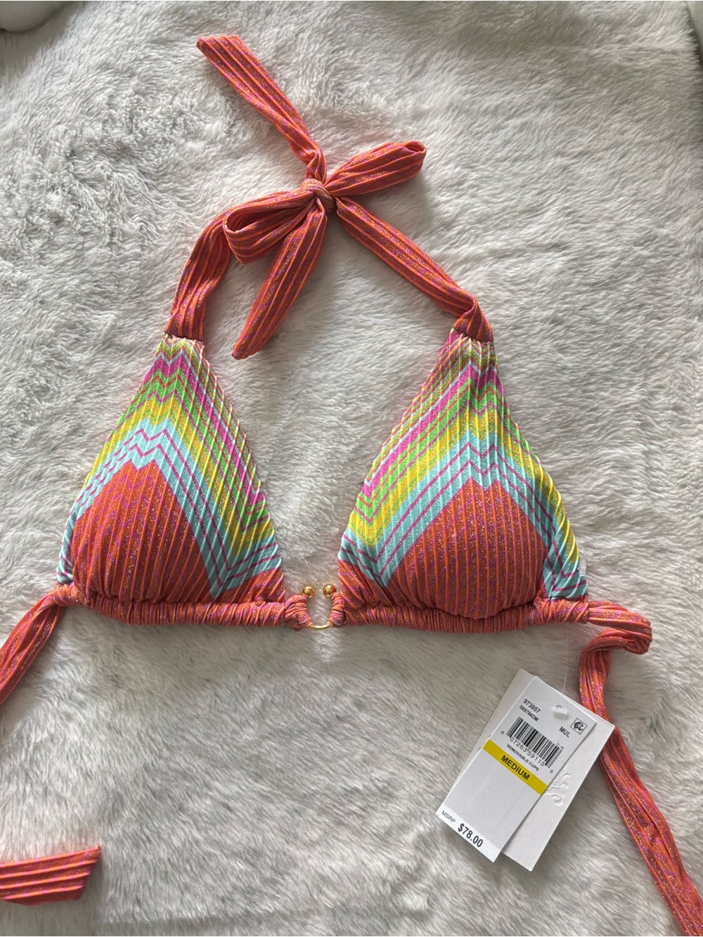 PRICE DROP! NWT Becca Swim Shimmer Triangle Bikini Top
